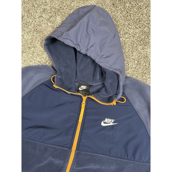 Nike Other - Nike Polar Fleece Jacket Mens L Zip Warm Casual Blue Activewear